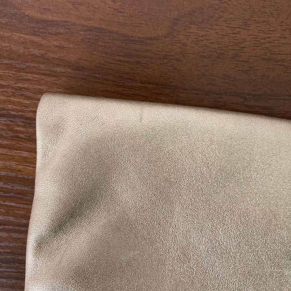 Coach Madeline Gold Metallic Leather Fold-Over Turnlock Clutch 13680 - Picture 10 of 12